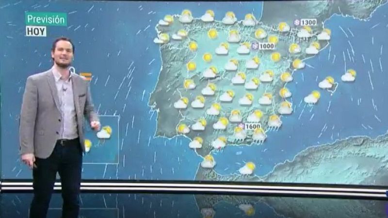 La Aemet prevé precipitaciones en amplias zonas de la península