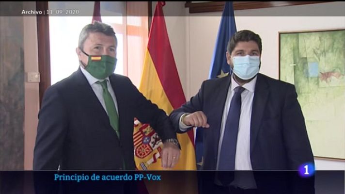 Noticias Murcia - Principio de acuerdo PP-VOX para aprobar los presupuestos regionales