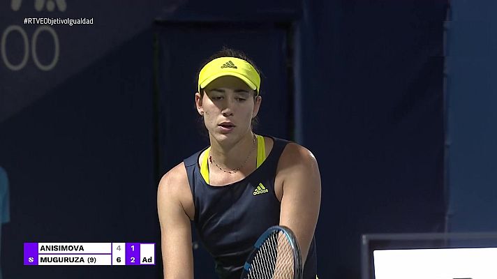 Tenis - WTA Torneo Dubai: A. Anisimova - G. Muguruza
