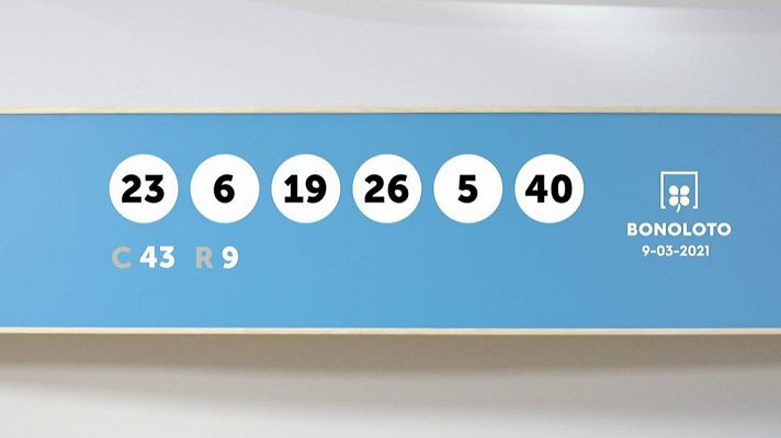 SELAE - Sorteo de la Lotería Bonoloto y Euromillones del 09/03/2021