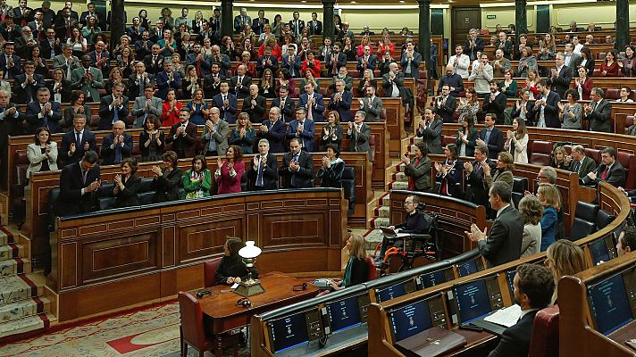 Telediario 1 - El año del voto telemático: la pandemia transforma la actividad del Congreso de los Diputados