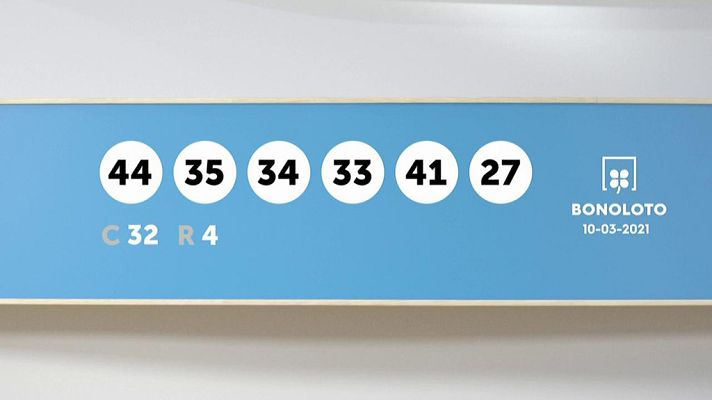 SELAE - Sorteo de la Lotería Bonoloto del 10/03/2021