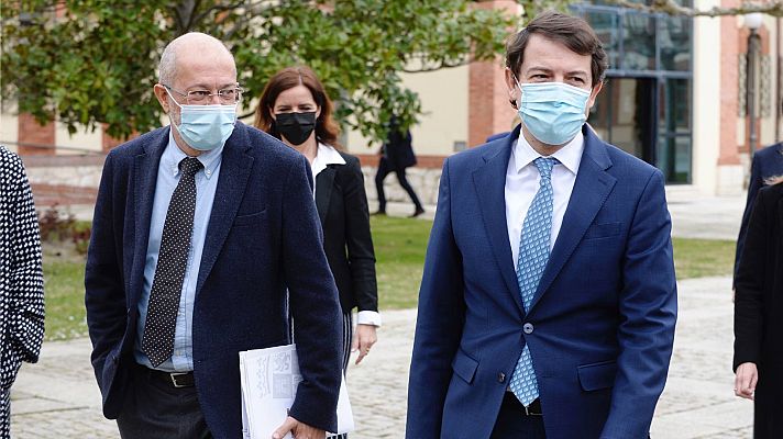 Telediario 1 - Mañueco e Igea escenifican su unión en Castilla y León tras la moción del PSOE