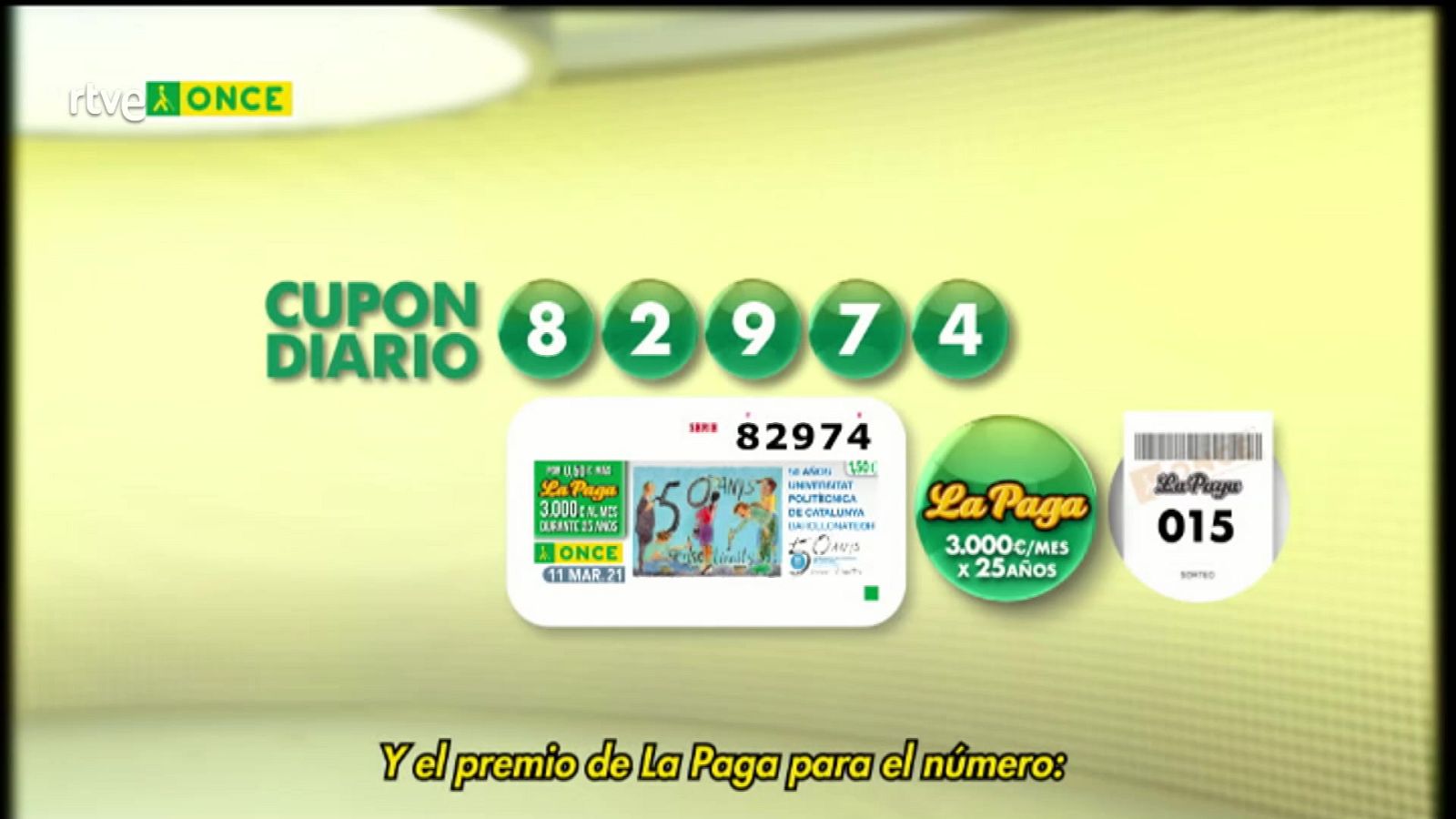 Sorteo ONCE - 11/03/21 - ver ahora