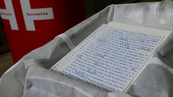 Telediario 1 - El discurso con el que Delibes aceptó el Premio Cervantes, depositado en la Caja de las Letras