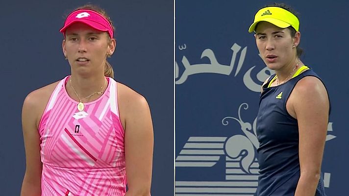 Tenis - WTA Torneo Dubai. 1ª Semifinal: Muguruza - Mertens