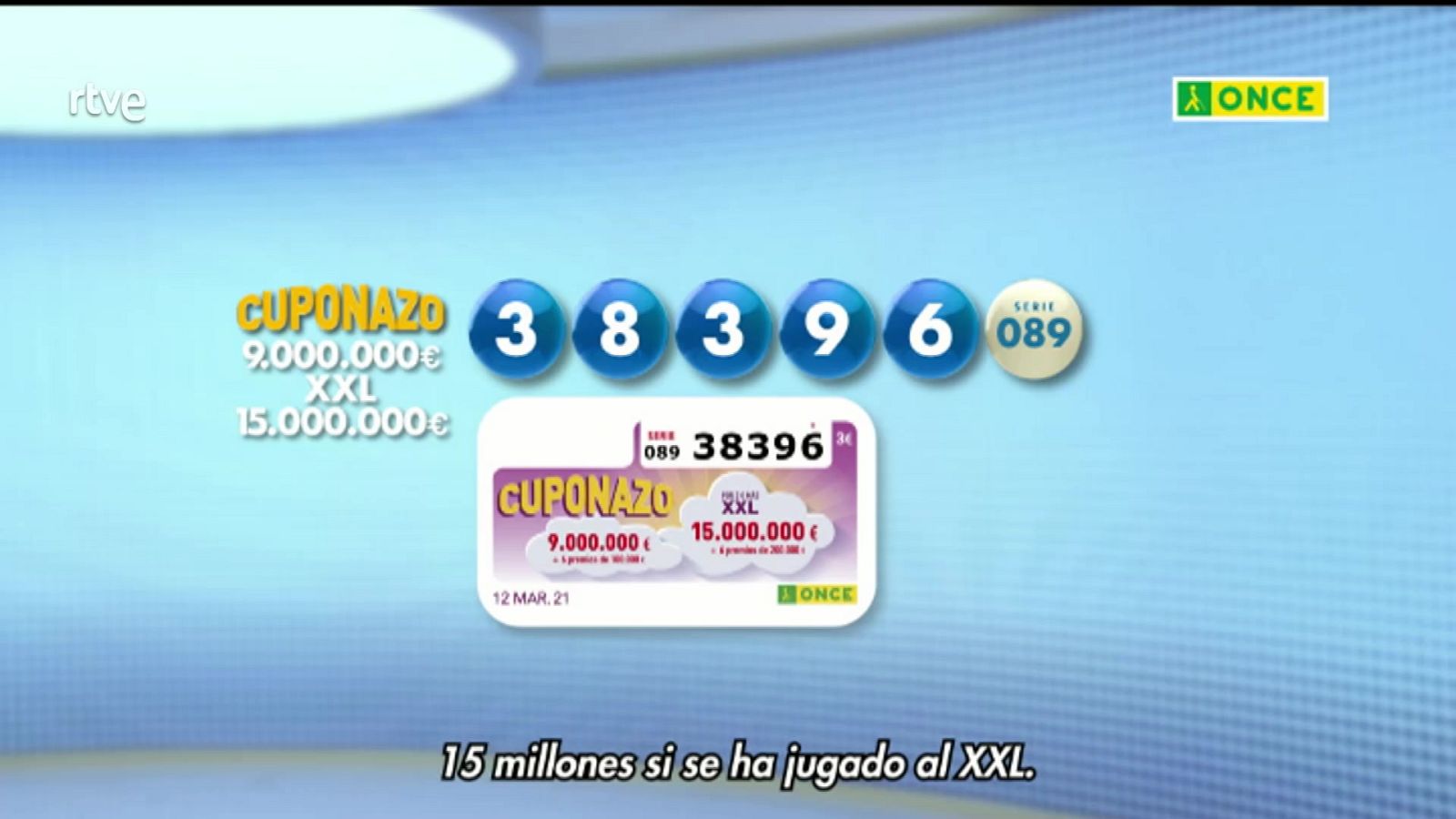 Sorteo ONCE - 12/03/21 - ver ahora