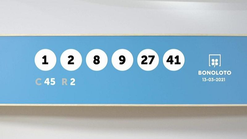 Sorteo de la Bonoloto del 13/03/2021 - Ver ahora