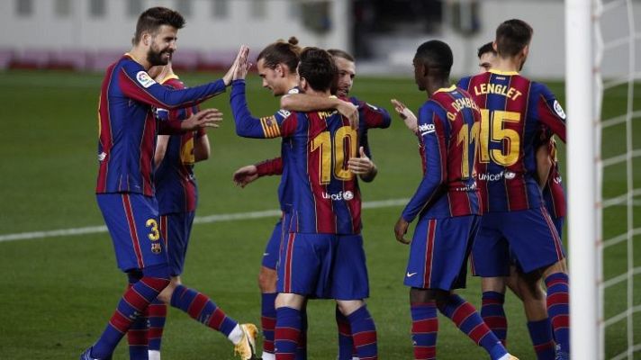 Telediario 1 - El Barça, centrado en ganar al Huesca para meter presión al Atlético