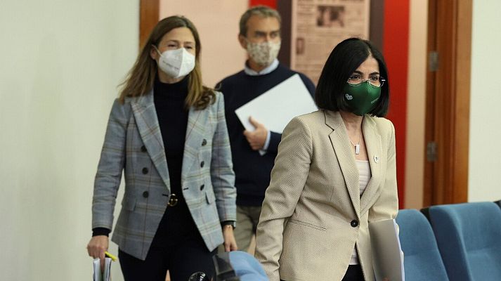 Especial Coronavirus - Especial informativo - Comparecencia de la ministra de Sanidad, la directora de la Agencia Española del Medicamento, y el director del Centro de Coordinación de Alertas y Emergencias Sanitarias - 15/03/21