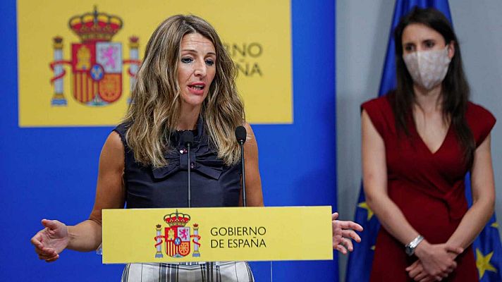 Telediario 1 - Yolanda Díaz acepta "el reto" de la Vicepresidencia segunda de Iglesias