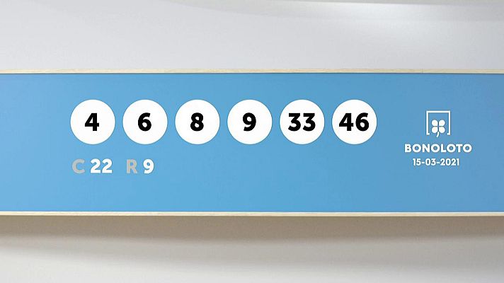 SELAE - Sorteo de la Lotería Bonoloto del 15/03/2021