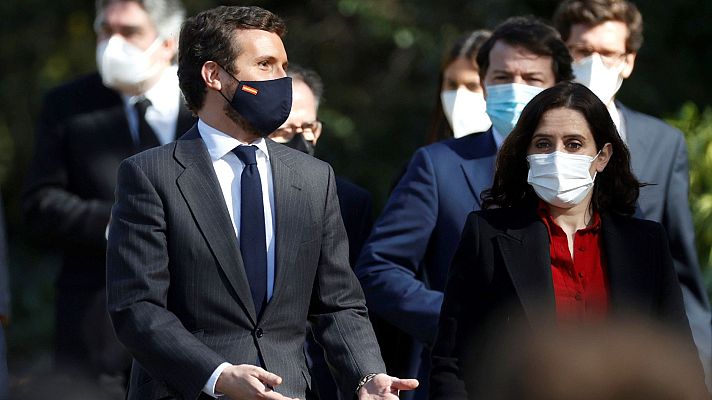 Telediario 1 - Ciudadanos, PP y Vox comienzan la batalla política por las elecciones en Madrid