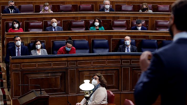 Informativo 24h - La moción de censura en Murcia y la salida de Iglesias del Gobierno protagonizan la sesión de control en el Congreso