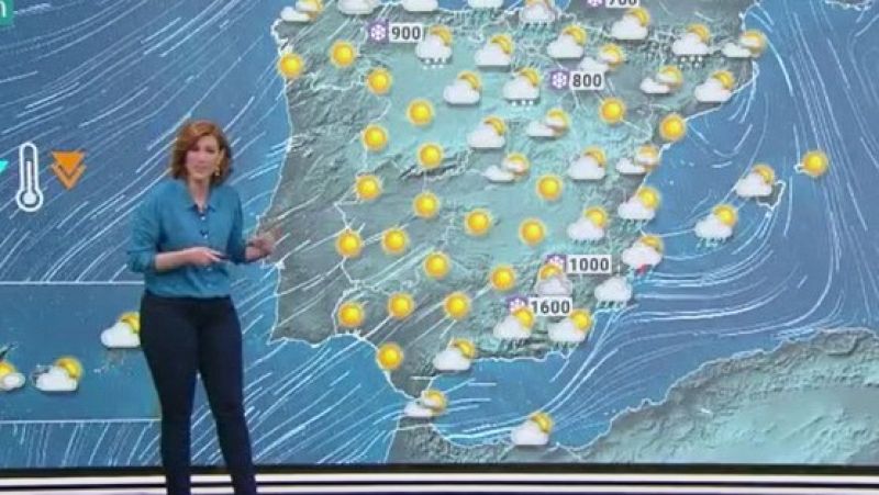 La Aemet prevé nieve en cotas de 1.000 metros en centro y norte peninsular