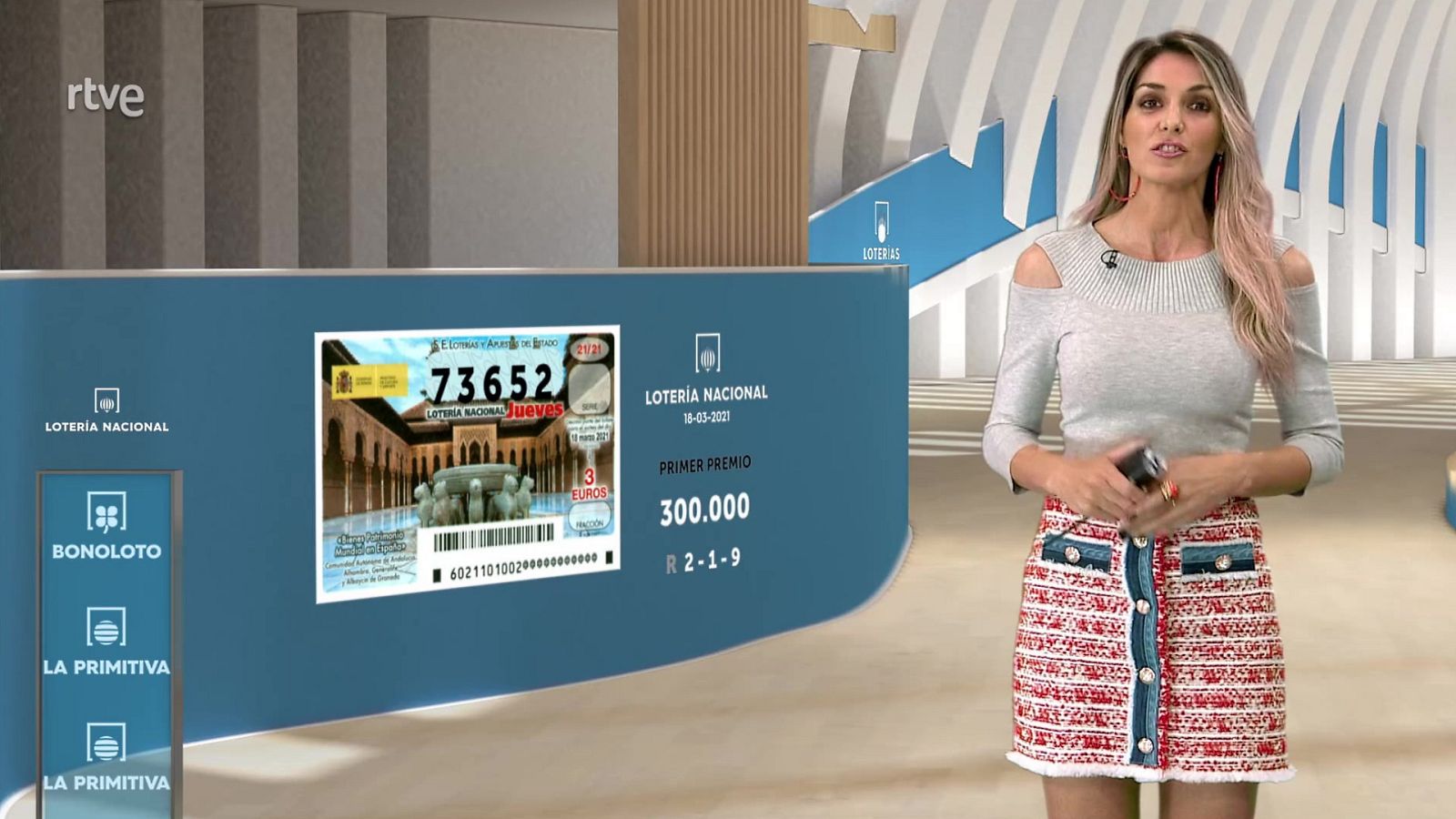 Sorteo de la Lotería Nacional, Bonoloto, Primitiva y Jóker del 18/03/2021 - ver ahora