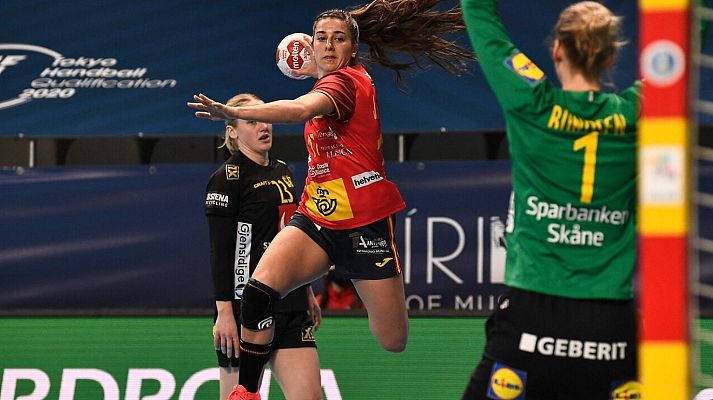 Balonmano - Preolímpico femenino: España - Suecia