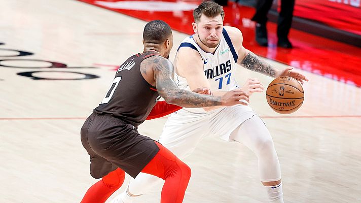 Telediario 1 - Dallas Mavericks gana de paliza a los Blazers con un Doncic que sigue imparable