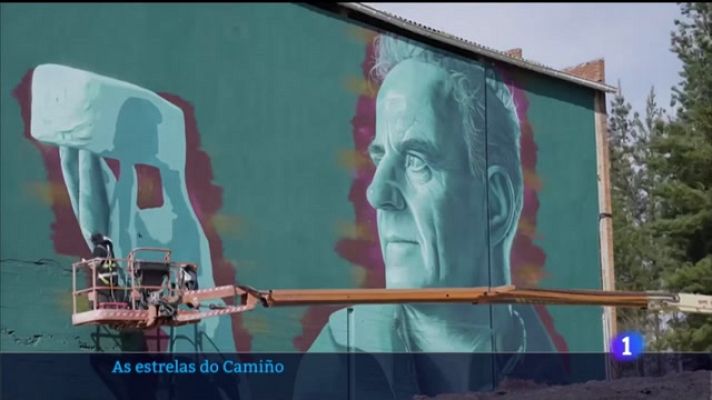 Telexornal - Galicia - Homenaxe ás estrelas do Camiño