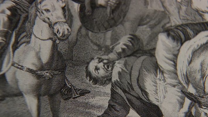 Telediario 1 - Descubierto un grabado perdido de Goya destinado a ilustrar el Quijote