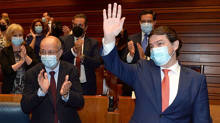 Telediario 1 - PP y Ciudadanos retienen el poder en Castilla y León tras fracasar la moción de censura presentada por el PSOE