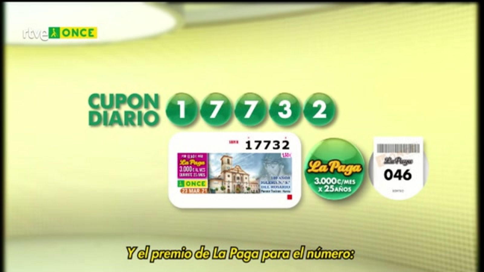 Sorteo ONCE - 23/03/21 - ver ahora