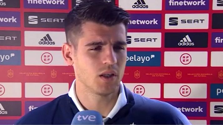 Telediario 1 - Morata, sobre su futuro: "Quiero estar donde más me quieran"