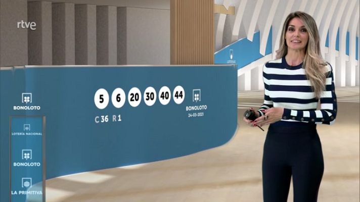 Loterías - Sorteo de la Bonoloto del 24/03/2021