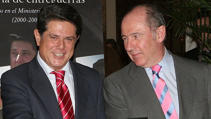 Telediario 1 - Rato y Trillo niegan haber cobrado en 'b' y dicen que los que los apuntes de Bárcenas "son falsos"