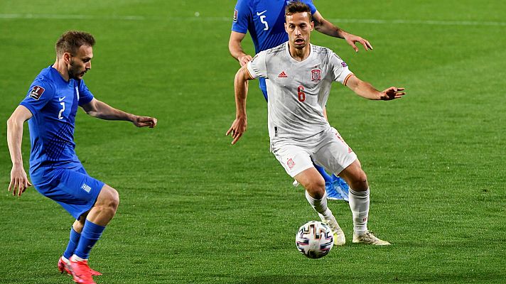 Fútbol - Clasificación Mundial 2022. Partido España - Grecia