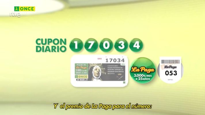 Sorteos ONCE - Sorteo ONCE - 25/03/21