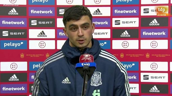 Fútbol - Pedri: "Contento con el debut pero no con el resultado"