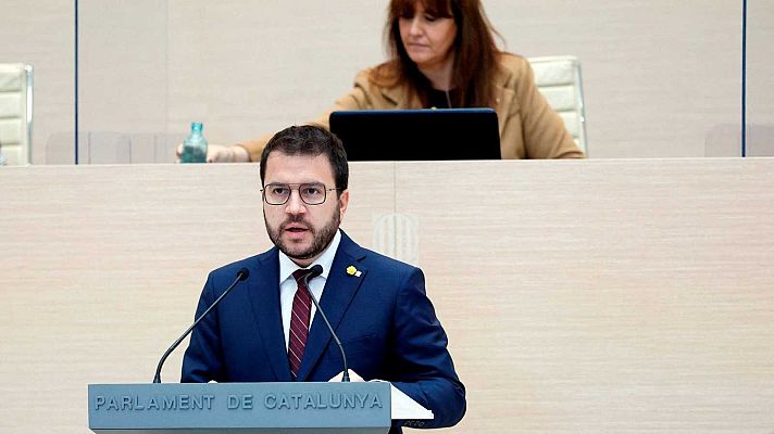  - Aragonès no logra ser investido en la primera vuelta por la abstención de JxCat