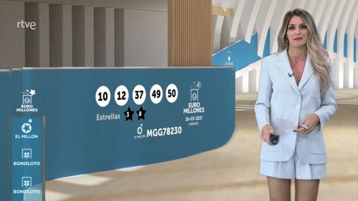 Loterías - Sorteo de la Bonoloto y Euromillones del 26/03/2021