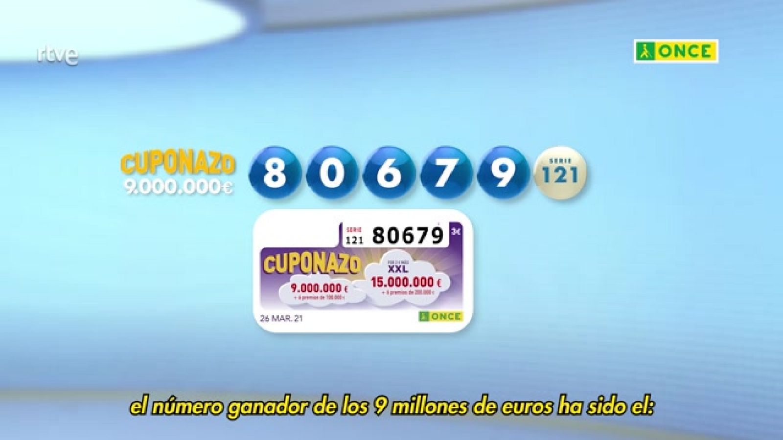 Sorteo ONCE - 26/03/21 - ver ahora