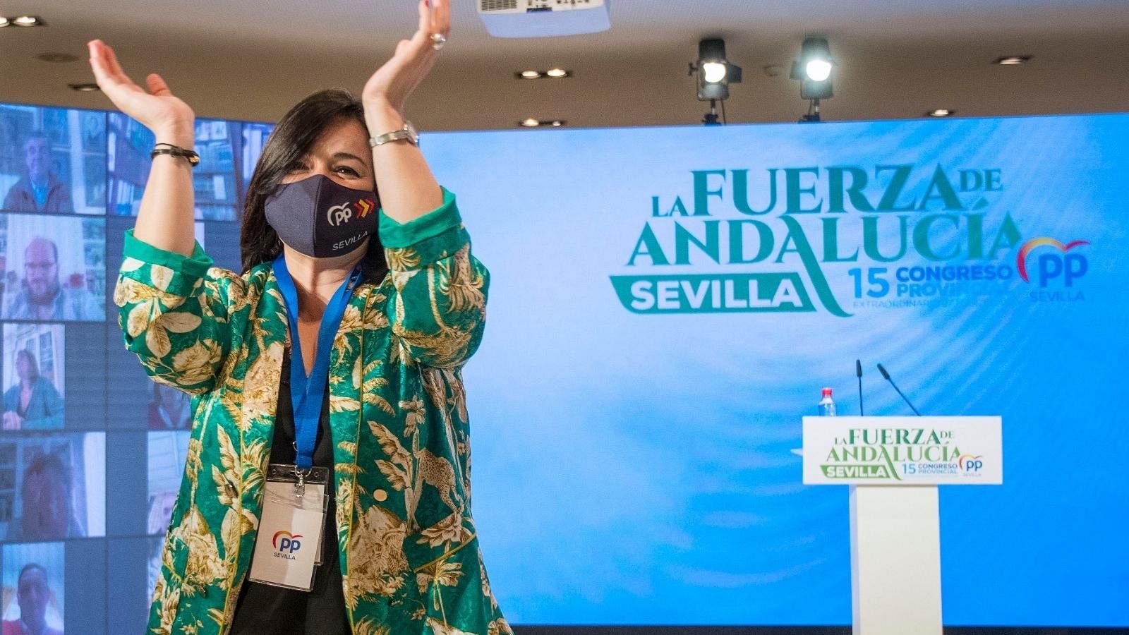 Virginia Pérez, reelegida presidenta del PP de Sevilla sin la presencia de los críticos a su candidatura | Ver