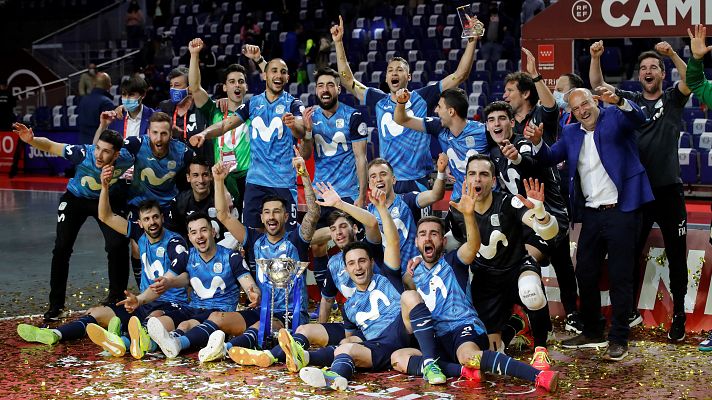 Telediario 1 - Movistar Inter barre al Barça y gana la Copa de España