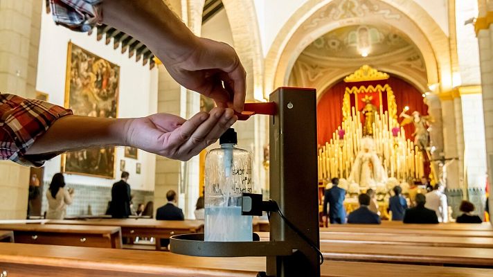 Telediario 1 - Las papeletas solidarias de las cofradías sevillanas