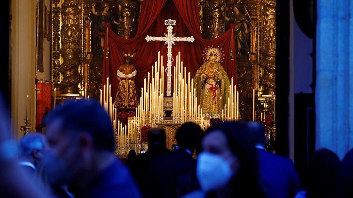 Telediario 1 - Las cofradías mantienen vivo el espíritu ante una nueva Semana Santa atípica