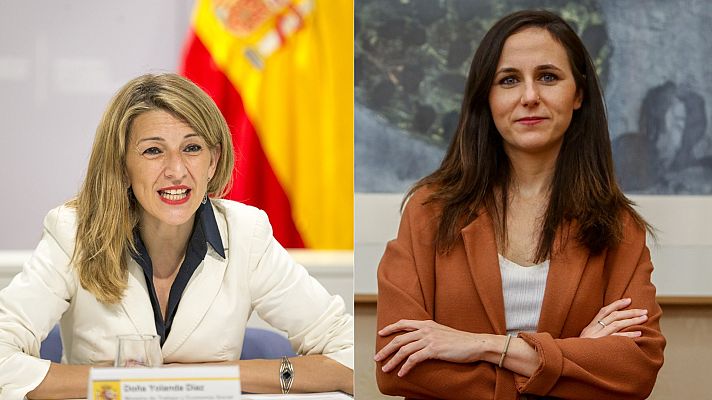 Telediario 1 - Sánchez confirma a Yolanda Díaz como vicepresidenta tercera y nombra ministra a Ione Belarra