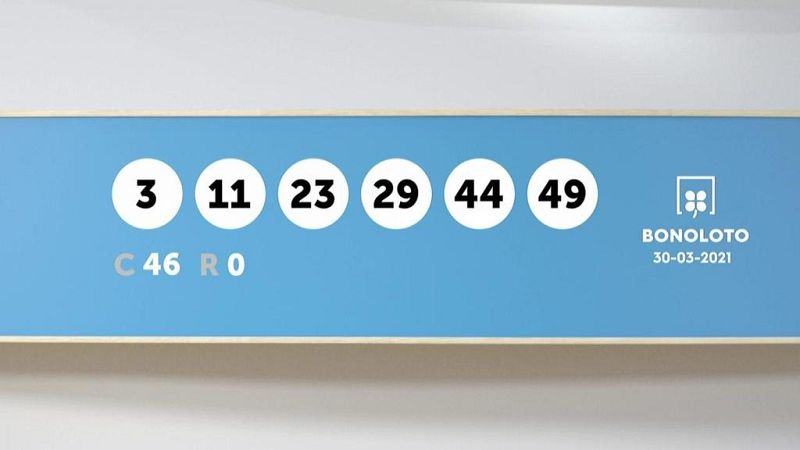 Sorteo de la Lotería Bonoloto y Euromillones del 30/03/2021 - Ver ahora