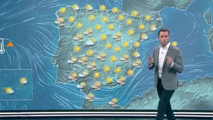 Telediario 1 - La Aemet prevé un ascenso de las temperaturas en los tercios sur y oeste peninsulares