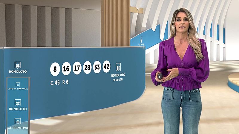 Sorteo de la Bonoloto del 31/03/2021 - ver ahora