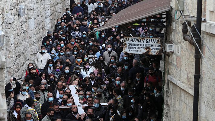 Telediario 1 - Jerusalén recobra el pulso tras un año de pandemia