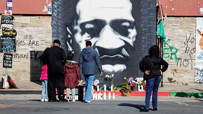 Telediario 1 - La plaza Floyd, símbolo de la lucha contra la violencia policíal en Estados Unidos