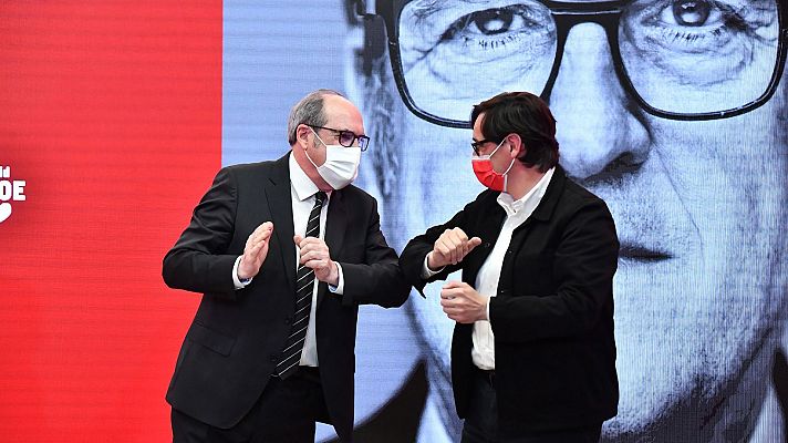 Telediario 1 - La vacunación centra la precampaña en Madrid