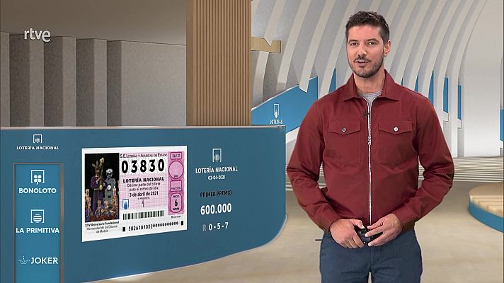 Loterías - Sorteo de la Lotería Nacional del 03/04/2021