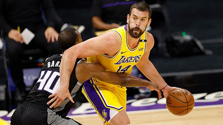 Telediario 1 - Marc Gasol aprovecha su oportunidad con Drummond de baja
