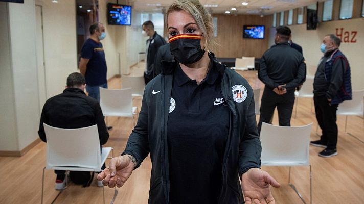 Telediario 1 - Lydia Valentín, baja de última hora para el Europeo por una gastroenteritis