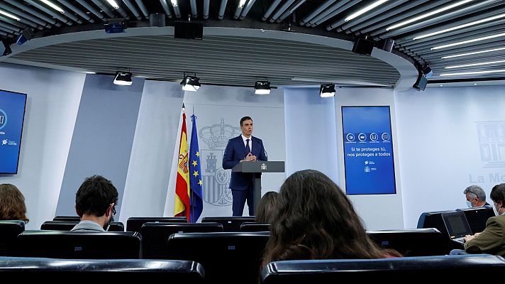Especiales informativos - Sánchez prevé que a finales de agosto habrá 33 millones de personas vacunadas en España